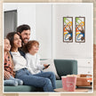 Modern Wall Accent Decor - 2pc Geometric Wood Panels for Elegance