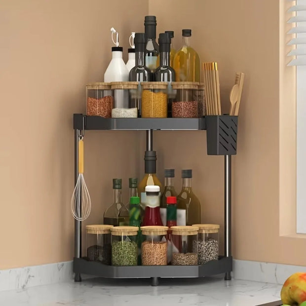 Kitchen Seasoning Shelf - Space-Saving Spice Countertop Stand
