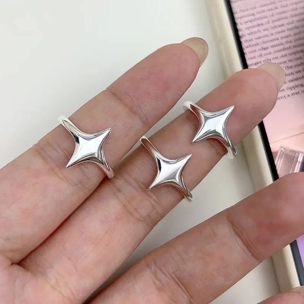 Sterling Silver Geometric Ring Fine Jewelry Zircon