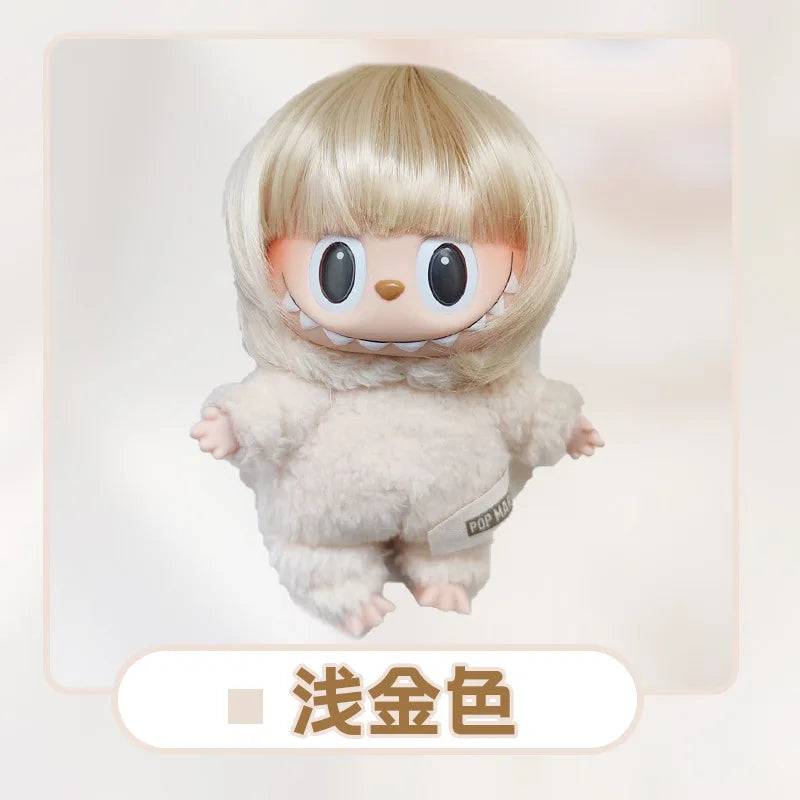 Short Afro Wig Decoration for Ropa V1 V3 Dolls - Fill Accessories for Labubu