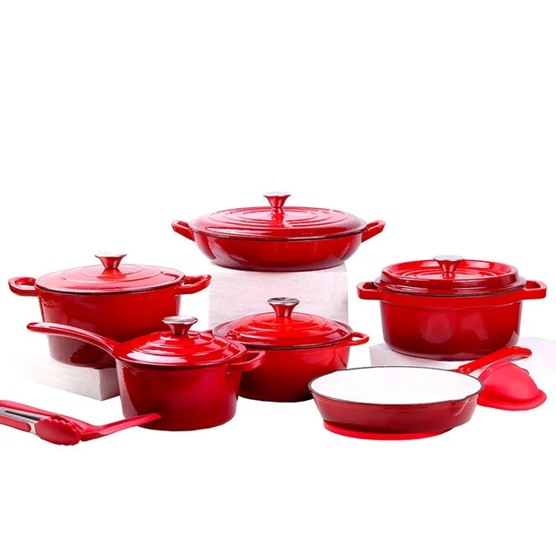 Customisable Enamelled Dutch Oven - Cast Iron Cookware Set