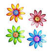 Garden Decoration Metal Flower Wall Decor Art Sculpture Hanging Ornament Aesthetic Home Room Garden Courtyard Decoration Outdoor