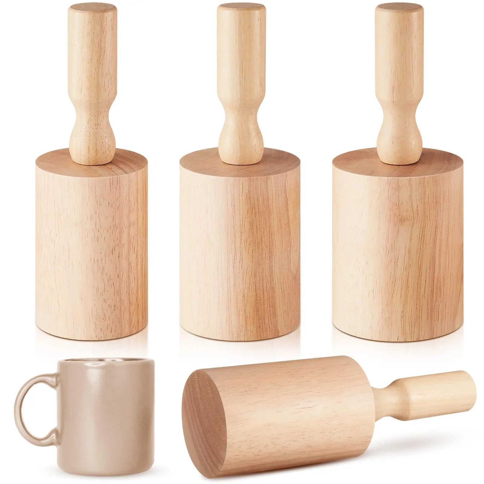 Cup Pottery Moulds - Crest Pottery Mug Vases and Shaping Tool