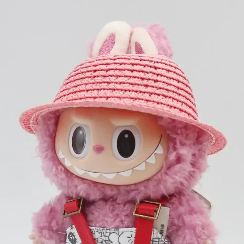 Sun Hat for Labubu V1 V2 V3 - Open Straw Woven Hat Accessories