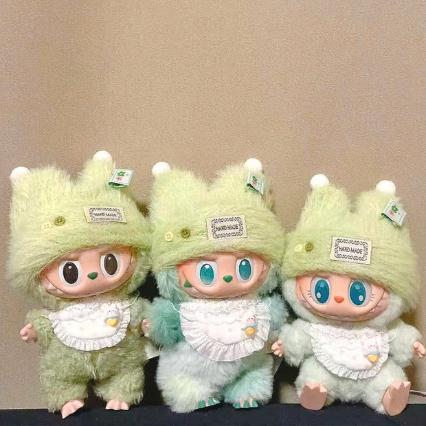 Handmade Labubu 3.0 Soft Plush Baby Set for V1 V2 V3 Doll Clothes