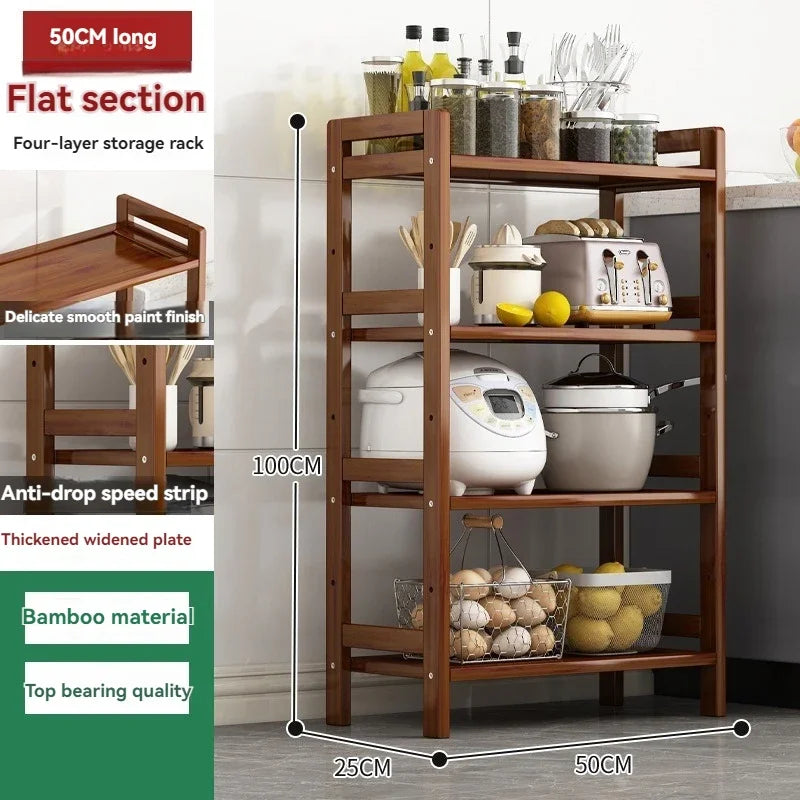 Multi-Layer Kitchen Shelf - Floor Stand for Pots and Seasonings