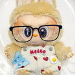 Striped Shirt and Curled Jeans Set for 15/17cm Labubu Doll Accessories