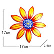 Garden Decoration Metal Flower Wall Decor Art Sculpture Hanging Ornament Aesthetic Home Room Garden Courtyard Decoration Outdoor