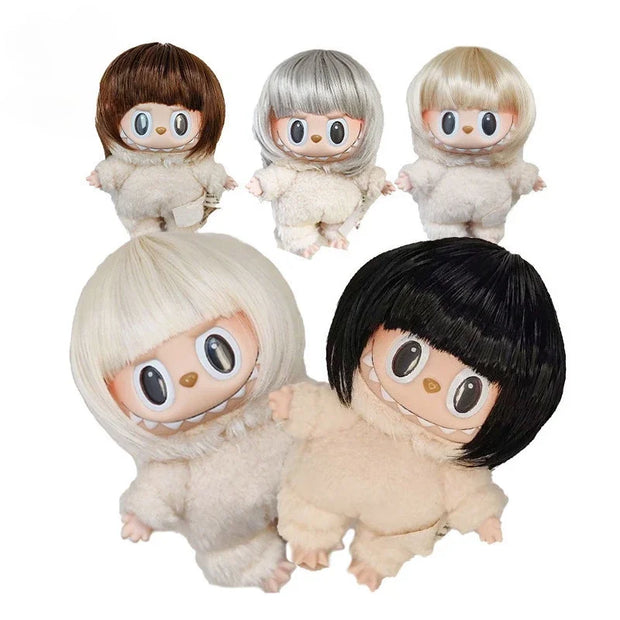 Short Afro Wig Decoration for Ropa V1 V3 Dolls - Fill Accessories for Labubu