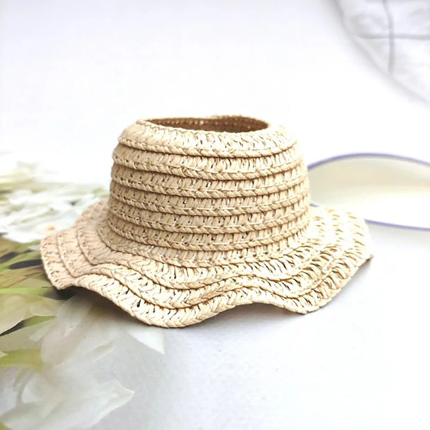 Sun Hat for Labubu V1 V2 V3 - Open Straw Woven Hat Accessories