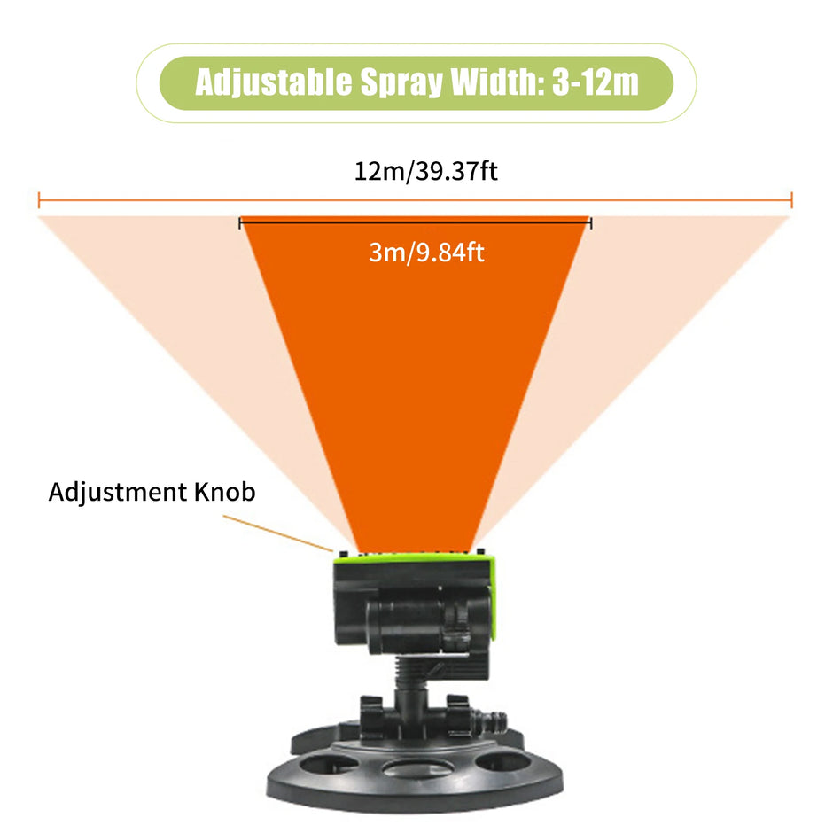 Garden Sprinkler Large Coverage Lawn Sprinkler Irrigation System Outdoor Garden Patio Courtyard Water Sprayer Gardening Watering
