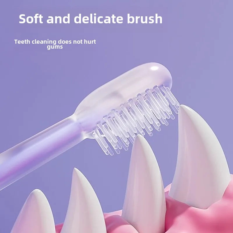 Pet Silicone Toothbrush and Toothpaste Set - Teeth Cleaning for Cats and Dogs