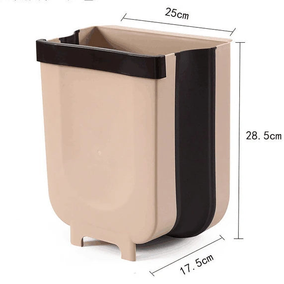 Kitchen Car Trash Can - Folding Garbage Bin for Easy Recycling