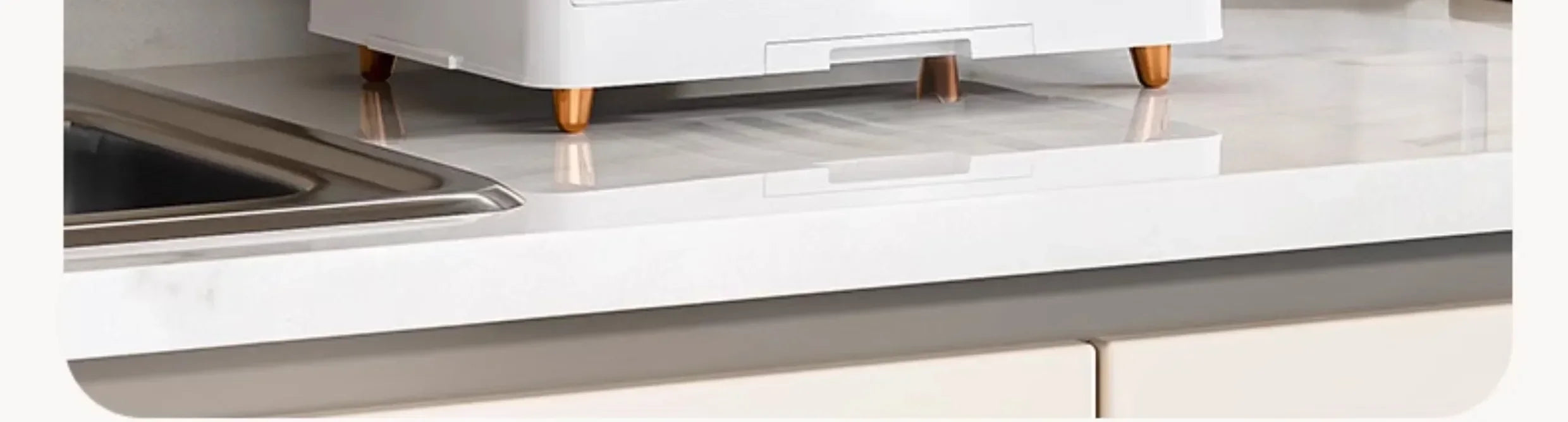 Kitchen Bowl Rack - Tableware Box with Lid and Dish Drain Rack