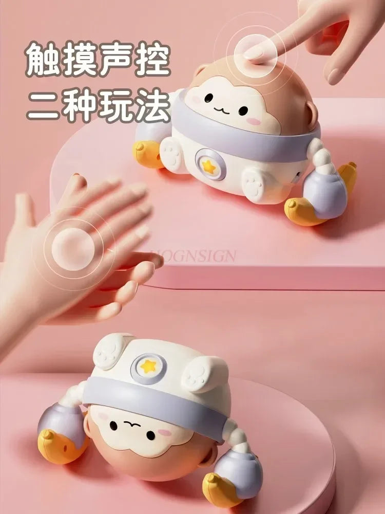Interactive Voice Controlled Electric Rolling Monkey Toy - Singing and Dancing Fun