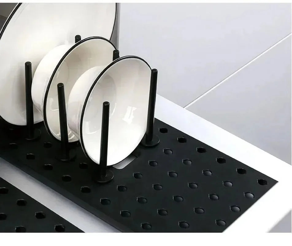 Kitchen Organiser - Sink Dish Drying Rack and Storage Solution