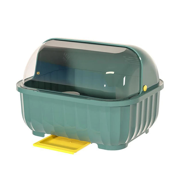 Kitchen Drain Cabinet - Lid Bowl Box and Tableware Storage Rack