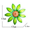 Garden Decoration Metal Flower Wall Decor Art Sculpture Hanging Ornament Aesthetic Home Room Garden Courtyard Decoration Outdoor