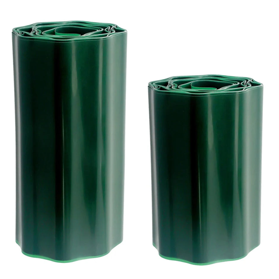 Garden Lawn Edge Border - Flexible Plastic Fence for Outdoor Decor