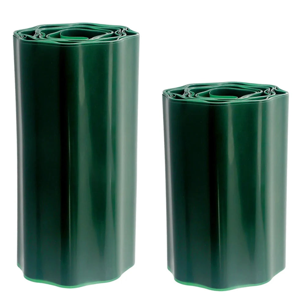 Garden Lawn Edge Border - Flexible Plastic Fence for Outdoor Decor