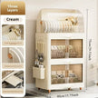 Kitchen Bowl Rack - Tableware Box with Lid and Dish Drain Rack