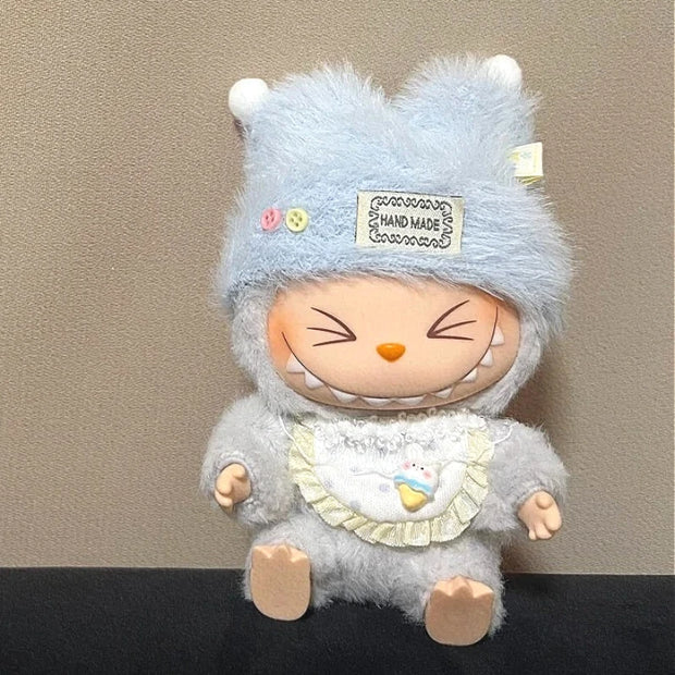 Handmade Labubu 3.0 Soft Plush Baby Set for V1 V2 V3 Doll Clothes