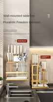 Kitchen Knife Rack - Wall-Mounted Cutting Board and Tool Storage