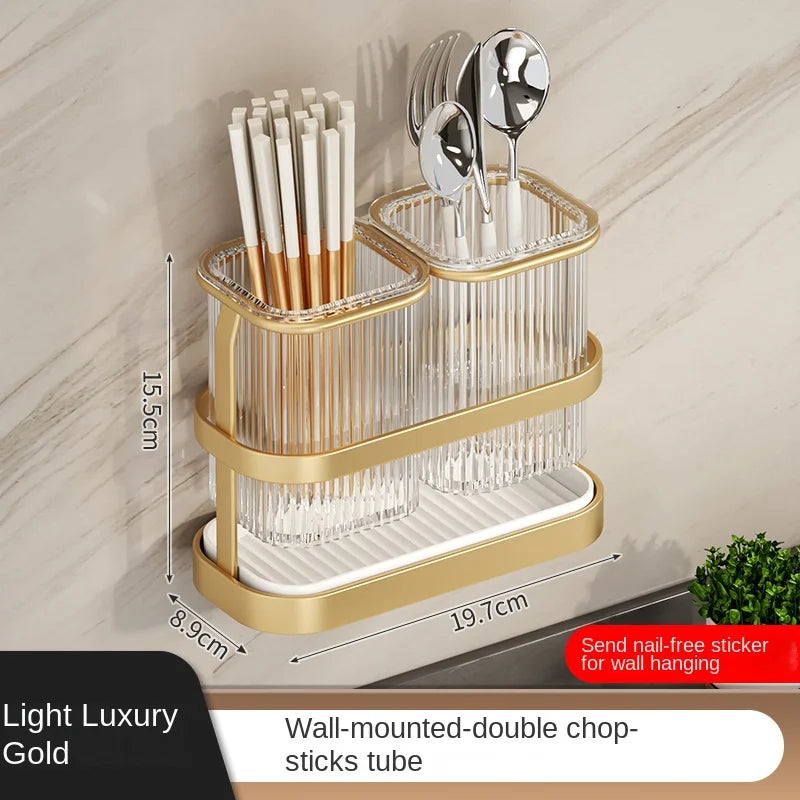 Kitchen Knife Rack - Wall-Mounted Cutting Board and Tool Storage