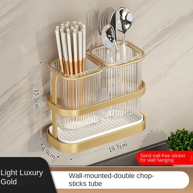 Kitchen Knife Rack - Wall-Mounted Cutting Board and Tool Storage