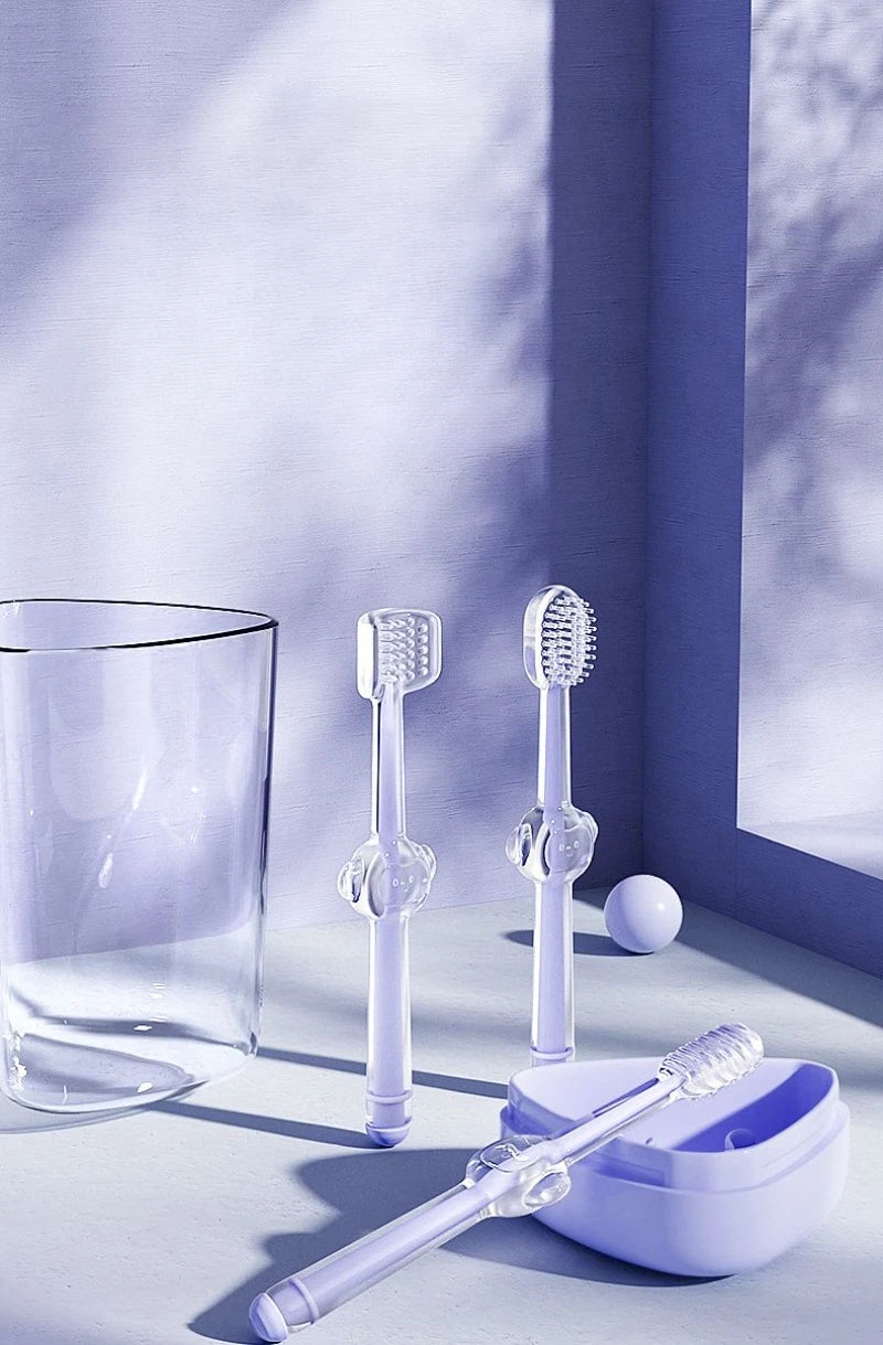 Pet Silicone Toothbrush and Toothpaste Set - Teeth Cleaning for Cats and Dogs