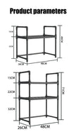 Kitchen Elevated Design Seasoning Rack Microwave Storage RackBilayer Oven Modern Minimalism Kitchen Accessories Organizer