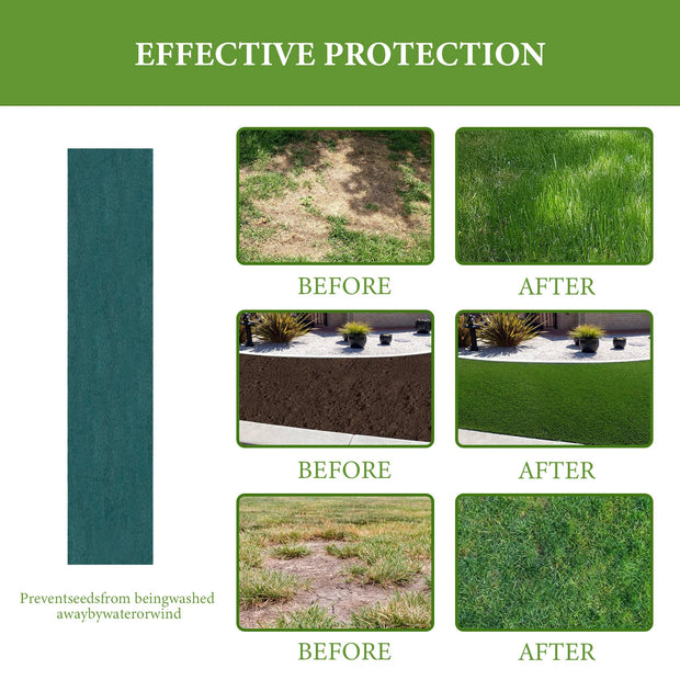 Horticulture Blanket - Biodegradable Garden Seed Mat for Plants and Grass