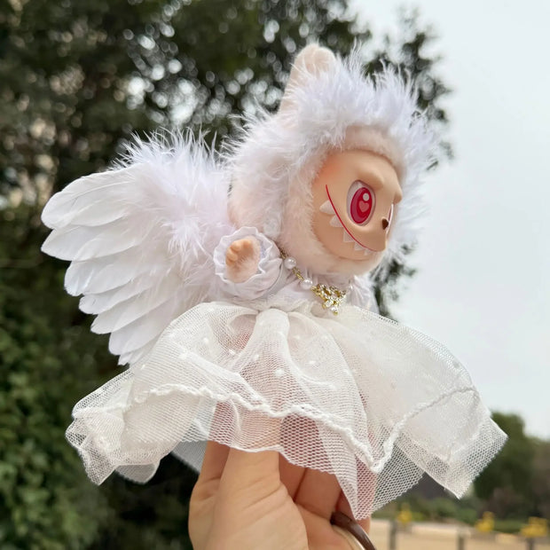 Wings for 15/17cm Labubu Doll Accessories - Little Angel Wings