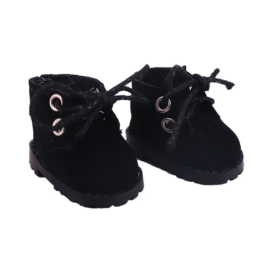 Doll Shoes - 3.8cm Canvas Shoes for 17cm Labubu Doll Accessories