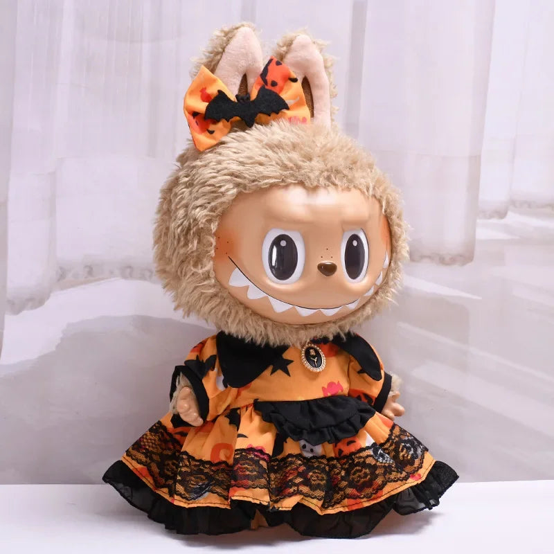Halloween Plush Doll Clothes for 38cm Labubu Dolls - K-Pop EXO Accessories