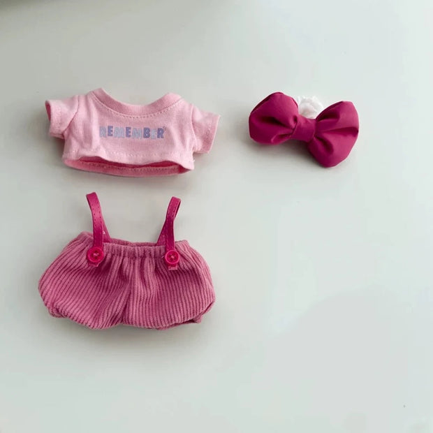 17cm Labubu Clothing Set - Macaron Cute Clothing and DIY Hair Accessories