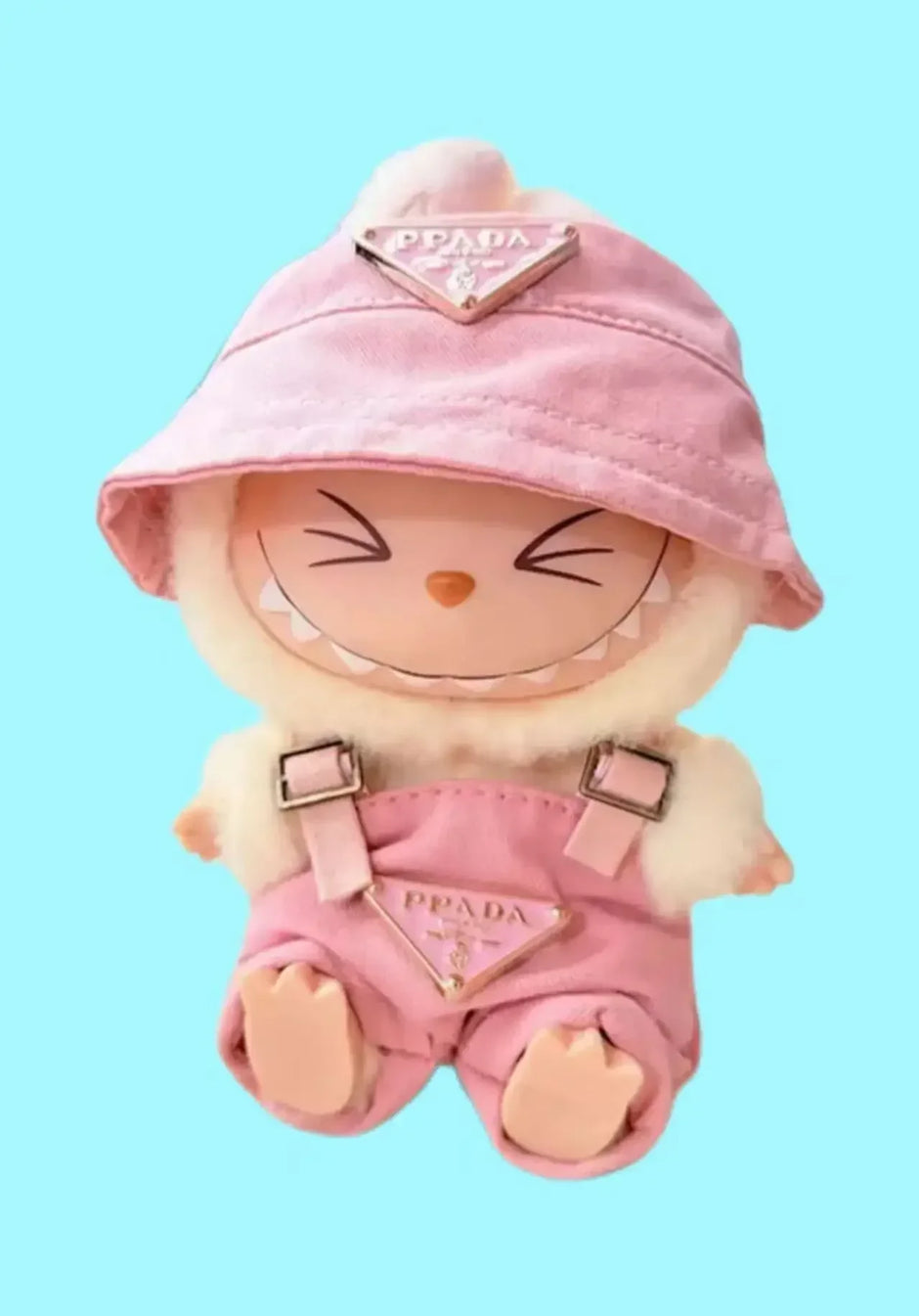17cm Mini Labubu Doll Clothes - Outfit, Hat, Bag, and Shoes Accessories