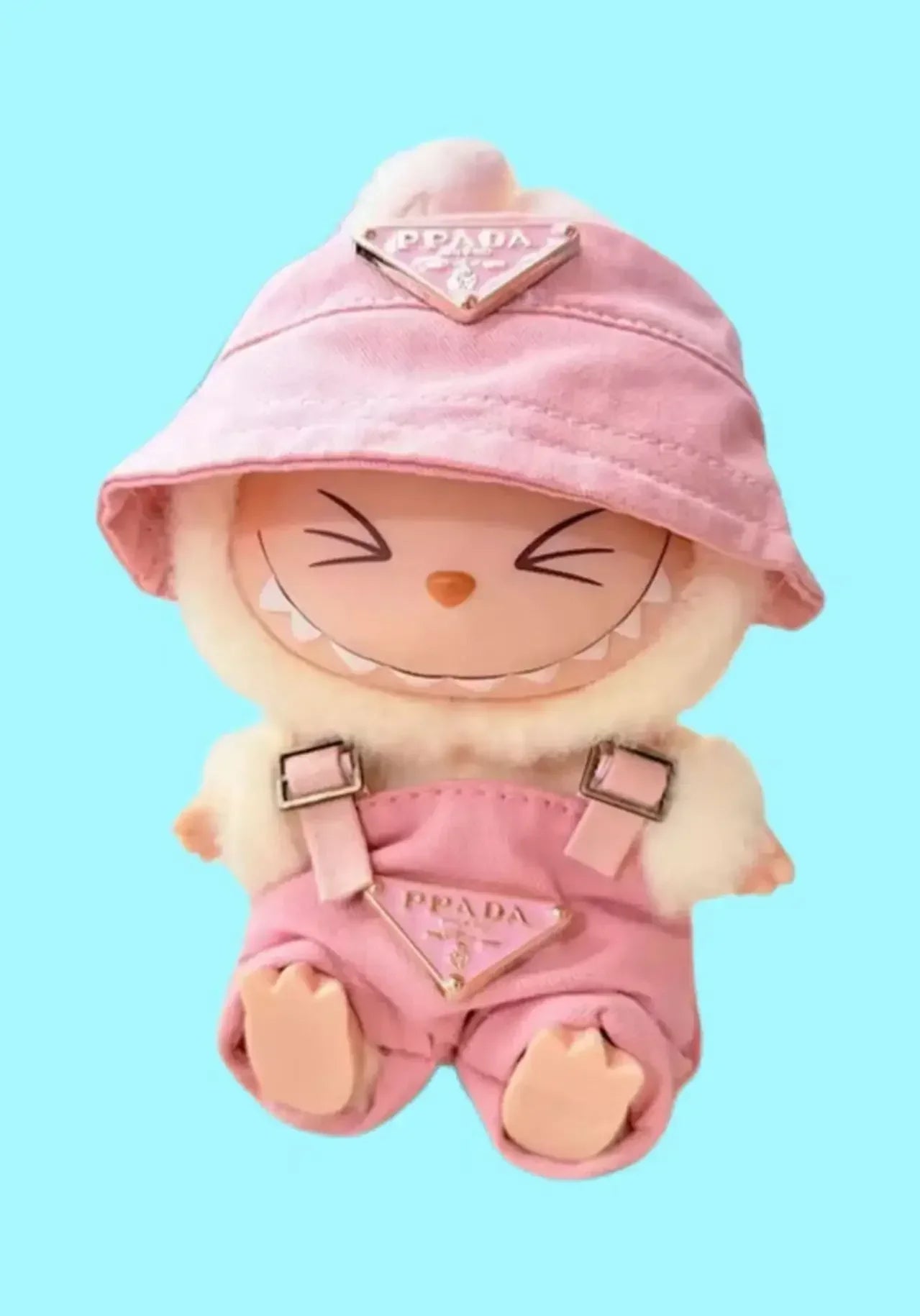 17cm Mini Labubu Doll Clothes - Outfit, Hat, Bag, and Shoes Accessories