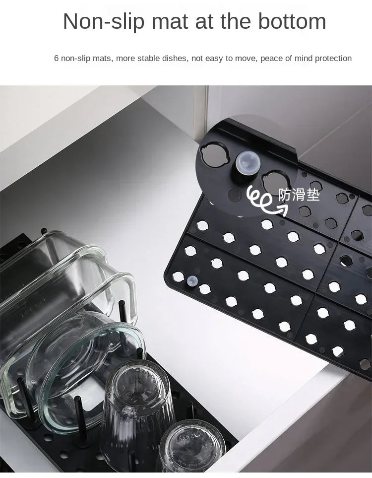 Kitchen Organiser - Sink Dish Drying Rack and Storage Solution