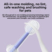 Pet Silicone Toothbrush and Toothpaste Set - Teeth Cleaning for Cats and Dogs
