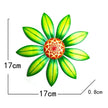 Garden Decoration Metal Flower Wall Decor Art Sculpture Hanging Ornament Aesthetic Home Room Garden Courtyard Decoration Outdoor