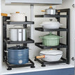 Stainless Steel Kitchen Shelves - Multi-Layered Storage Rack for Organising