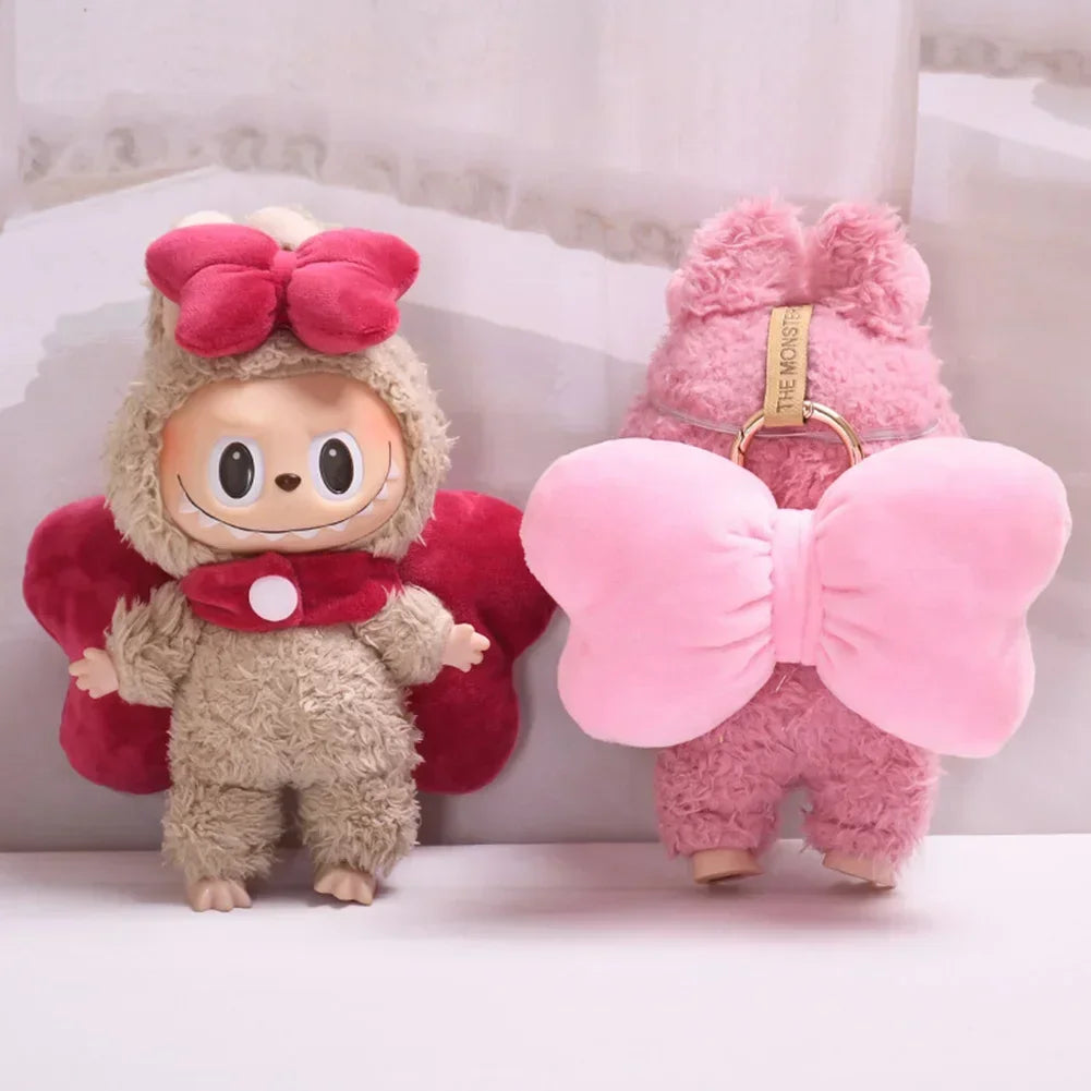 New Style 15/17 Labubu Doll Clothes Set - Bow Decorated Suit Outfit