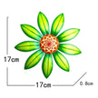 Garden Decoration Metal Flower Wall Decor Art Sculpture Hanging Ornament Aesthetic Home Room Garden Courtyard Decoration Outdoor