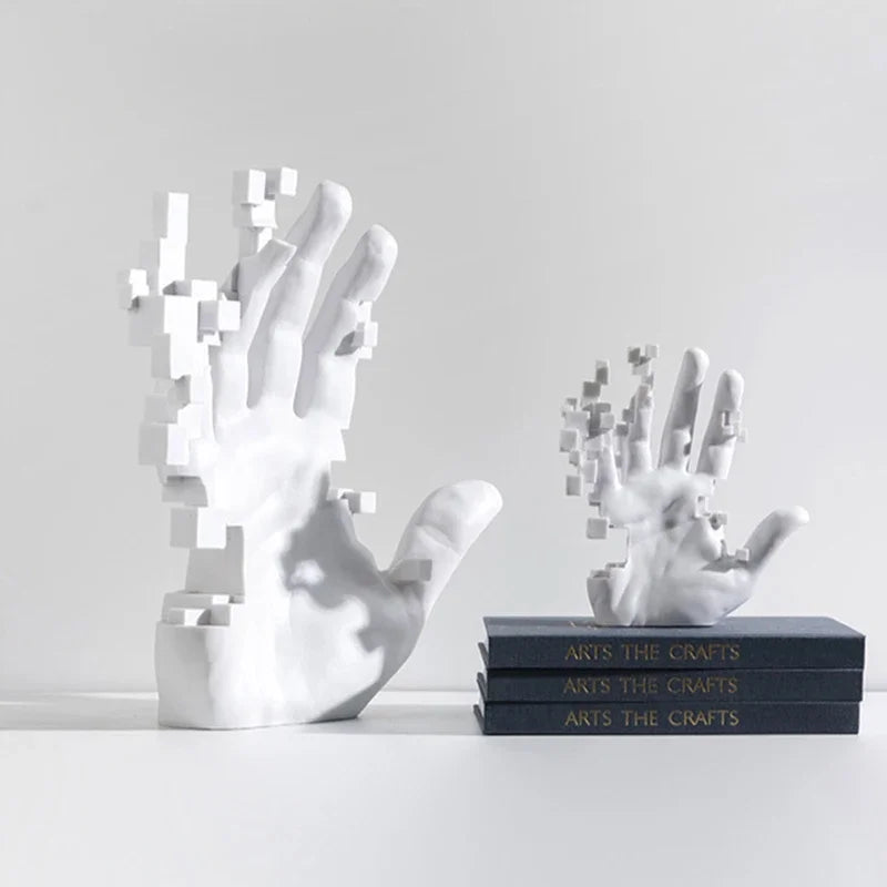 Abstract Art Palm Sculpture - Modern Luxury Table Decor for Living Rooms