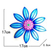 Garden Decoration Metal Flower Wall Decor Art Sculpture Hanging Ornament Aesthetic Home Room Garden Courtyard Decoration Outdoor