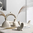 Ceramic Art Vase - Modern Home Decor for Bedroom and Photography Background
