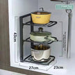 Stainless Steel Kitchen Shelves - Multi-Layered Storage Rack for Organising
