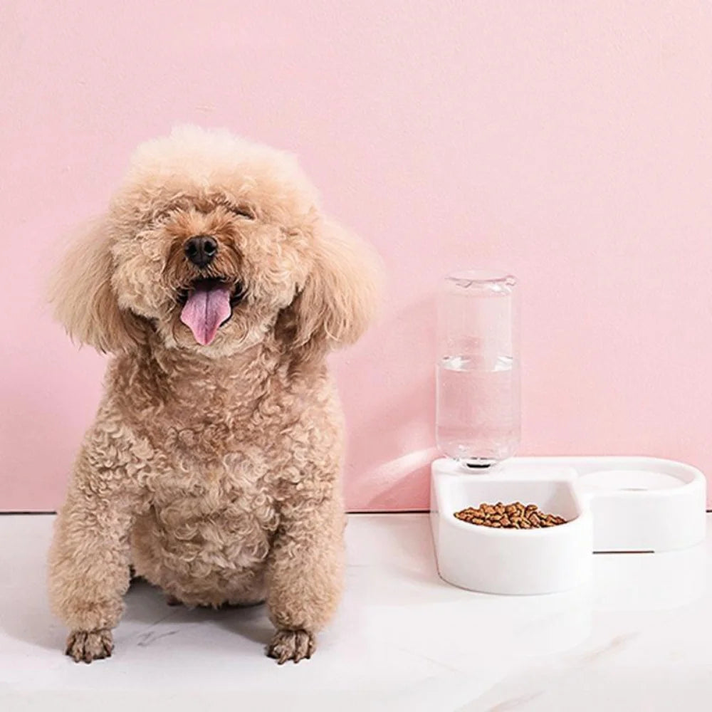 500ml Pet Automatic Feeder - Portable Bowl for Cats and Dogs
