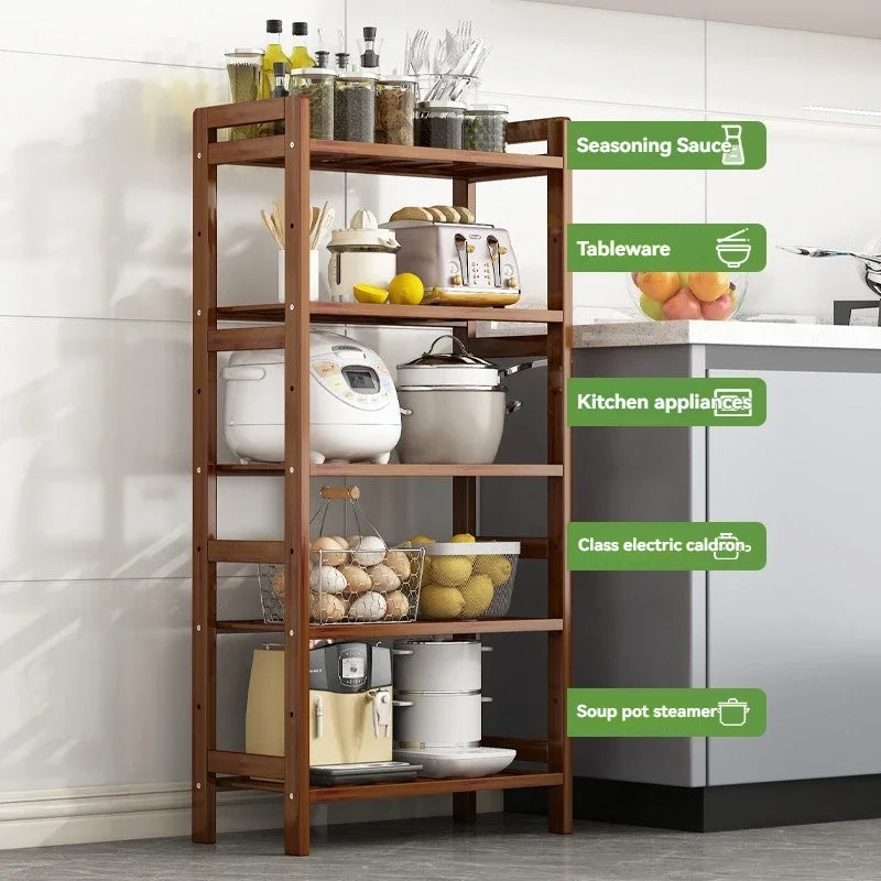 Multi-Layer Kitchen Shelf - Floor Stand for Pots and Seasonings